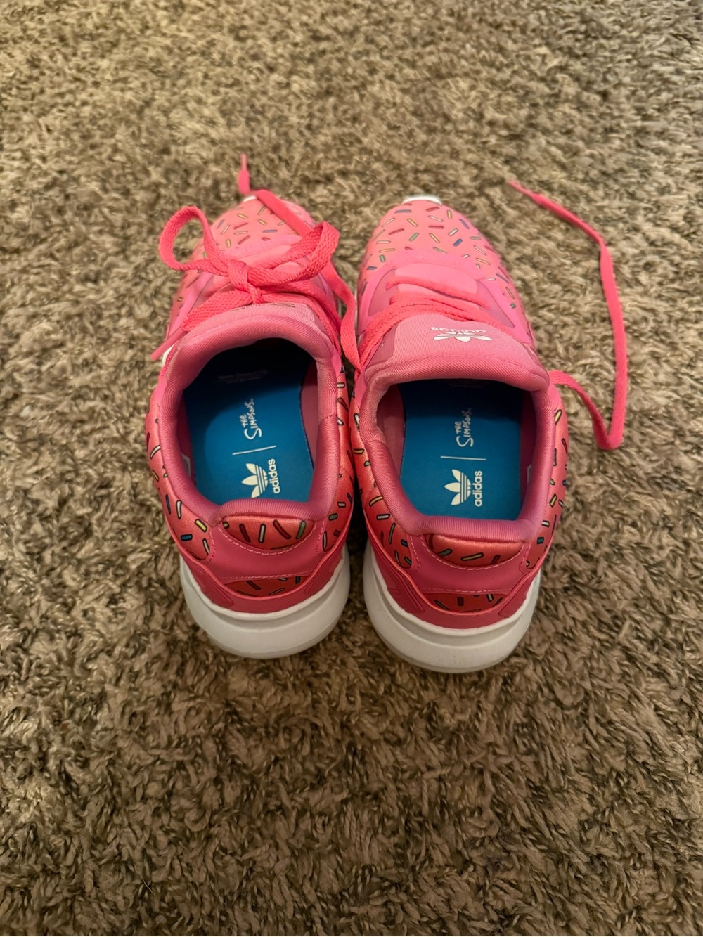 adidas Kids Pink 'The Simpsons' Donut Sprinkles Sneakers - Picture 2 of 5